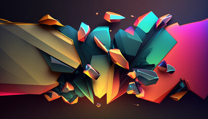 Colorful Geometric Style Abstract Desktop Wallpaper