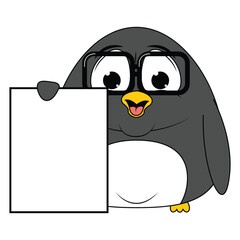 cute penguin animal cartoon illustration