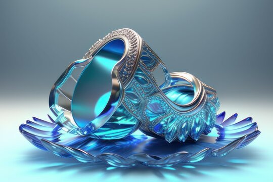 Sapphire Sparkle: A Summer Sandal