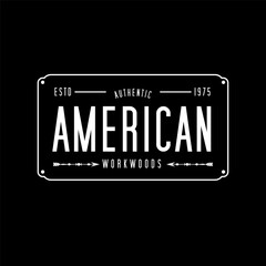 Vintage badges american thsirt design