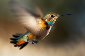 Obraz premium hummingbird in flight