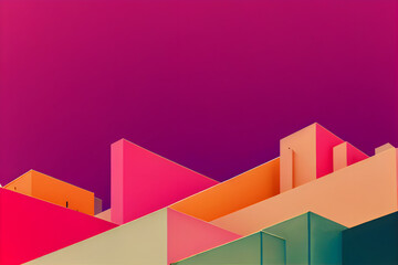 Fototapeta premium Gradient colors background, multicolor illustration. Generative AI