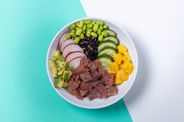 Sesame Crusted Tuna Poke Bowl