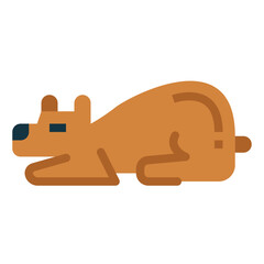 bear flat icon style