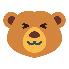 bear flat icon style