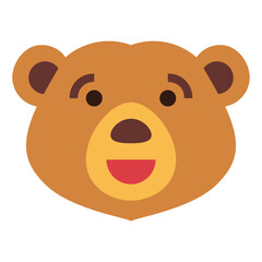 bear flat icon style