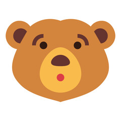 bear flat icon style