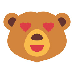 bear flat icon style