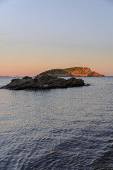 France sea coast landscape at sunset time sea coast at sunset ocean sea water