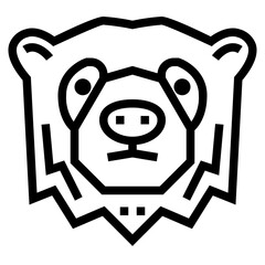 SPECTACLED BEAR icon style