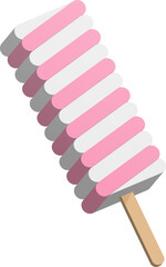 3D cartoon colorful sweet dessert popsicle ice lolly