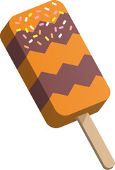 3D cartoon colorful sweet dessert popsicle ice lolly