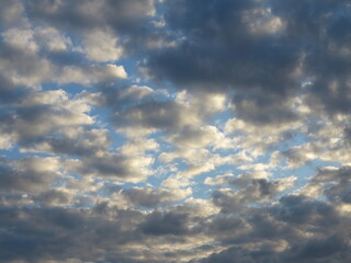 Obraz premium Cloudscape in Rome whit White and Grey Clouds