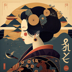 Japanese Woman Illustration