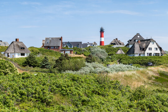 H&ouml;rnum town on the island of Sylt, Schleswig-Holstein, Germany