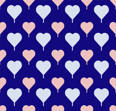 Pattern seamless with hearts. Design for fabric, paper, website