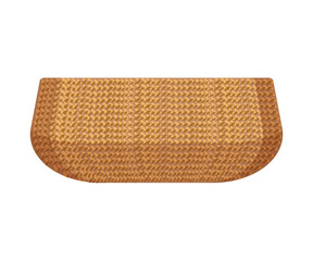 Vector illustration of wicker basket.