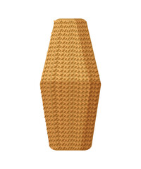 Vector illustration of wicker basket.