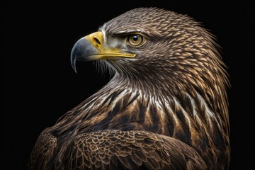Big White tailed eagle, bird portrait. Generative AI
