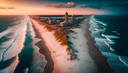 Drone photography of Jacksonville Coastline