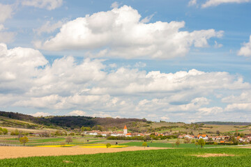 spring landscape near Mitterretzbach in Lower Austria, Austria