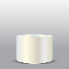 white 3D podium display. 3D Podium for product display