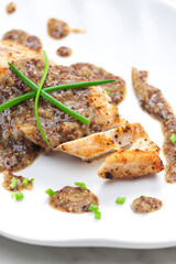 chicken breast with mustard sauce