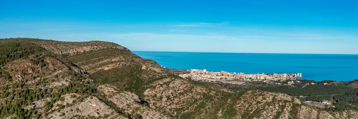 Breath-Taking Panoramic View of Oropesa del Mar from the Mountains - A Hiker's Paradise