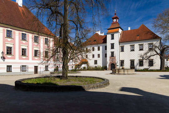 Trebon castle and town, Southern Bohemia, Czech Republic