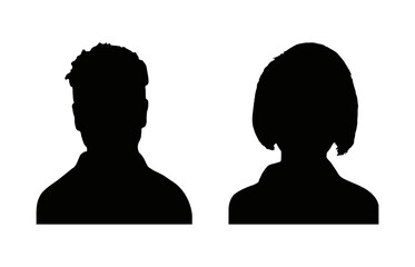 Man and woman silhouette