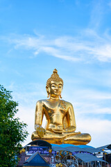 Golden Buddha Statue Against the Sky a