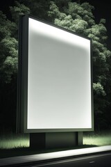 illustration, digital media blank billboard, generative ai