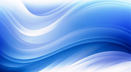 Abstract blue wave background. Generative AI