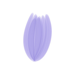 Watercolor flowers and leaves transparent background PNG 300DPI 