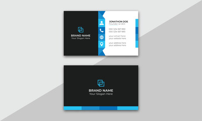 Modern and simple business card design. modern creative business card and name card horizontal simple
clean template vector design. Creative modern business card template. Personal visiting card.

