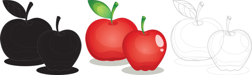 Apple fruit design illustration Vector