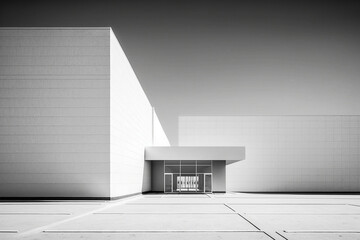 Architecture minimaliste contemporaine - Générative IA - obrazy, fototapety, plakaty
