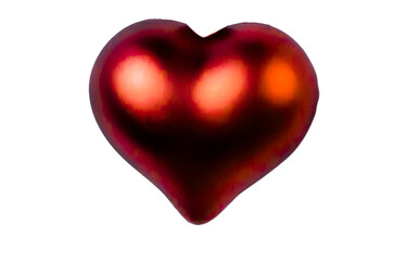 metal heart valentine's day png isolate