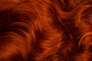 Red hair as a background.