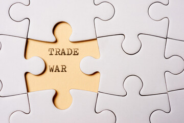 Trade war concept view