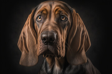 Stunning Studio Portraits of a Majestic Bloodhound Dog