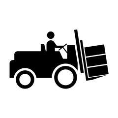 Forklift truck sign,Hazard warning forklift