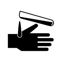 Danger Acid Sign On White Background