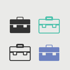 briefcase vector icon illustration
