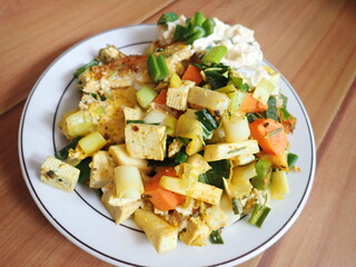 fresh healty vegetable salad for diet