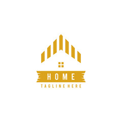 Abstract house hands logo design template. Premium real estate
