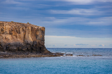 On the beach of Playa de la Jaqueta, Fuerteventura Island