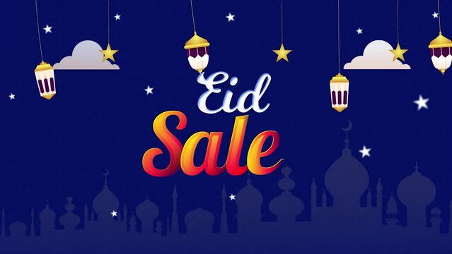 Eid Sale Banner, Sale Banner, Eid Festival, Eid Offer, Happy Eid Sale Free Video
