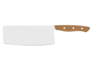 Knife isolated on white background. Vector illustration.