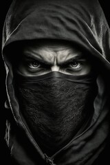 ninja fighter portrait